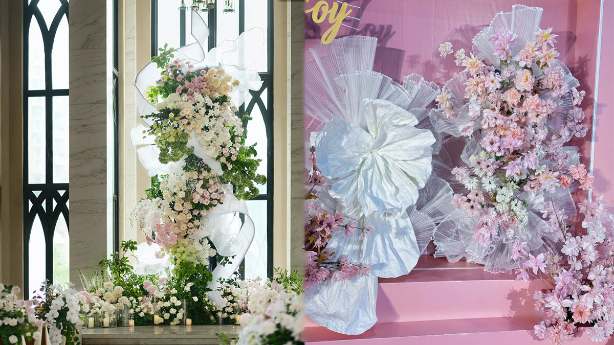 How To Incorporate Pleated Fabrics Into Your Flower Decorations
