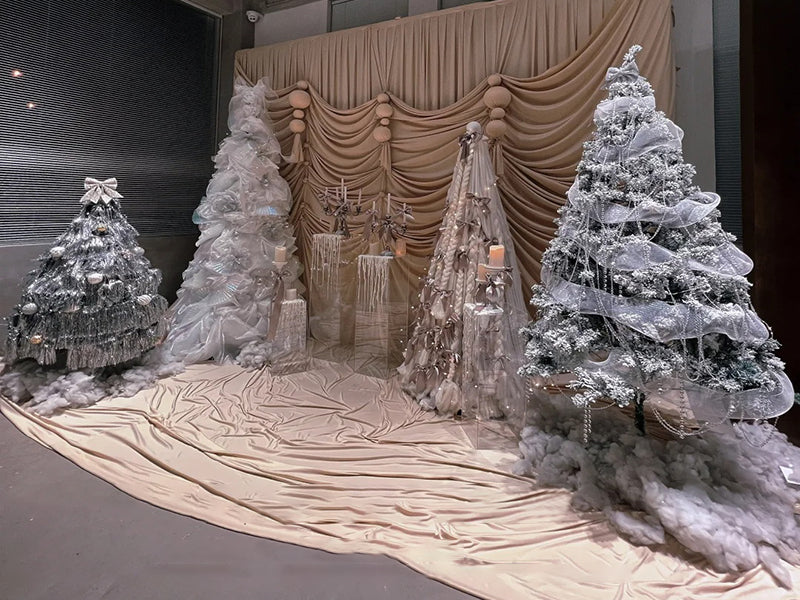 How to Use Ruched Organza Fabric for Christmas Decoration?