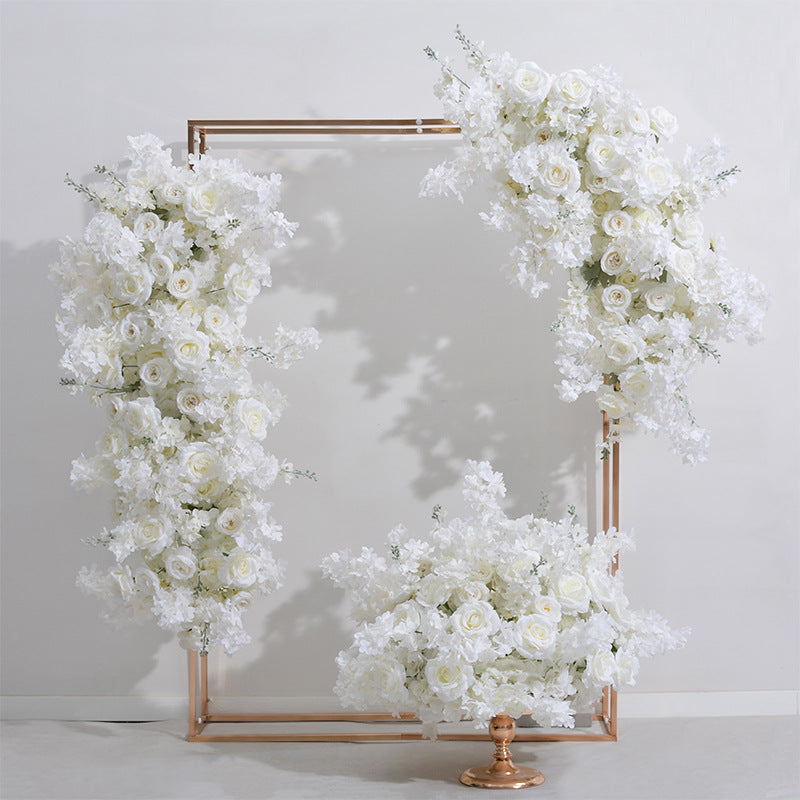 New Simulated Cherry Blossom Flower Ball Shopping Mall Exhibition Hall Window Decoration Flower Wedding Background Stage Table Arrangement Flower Art