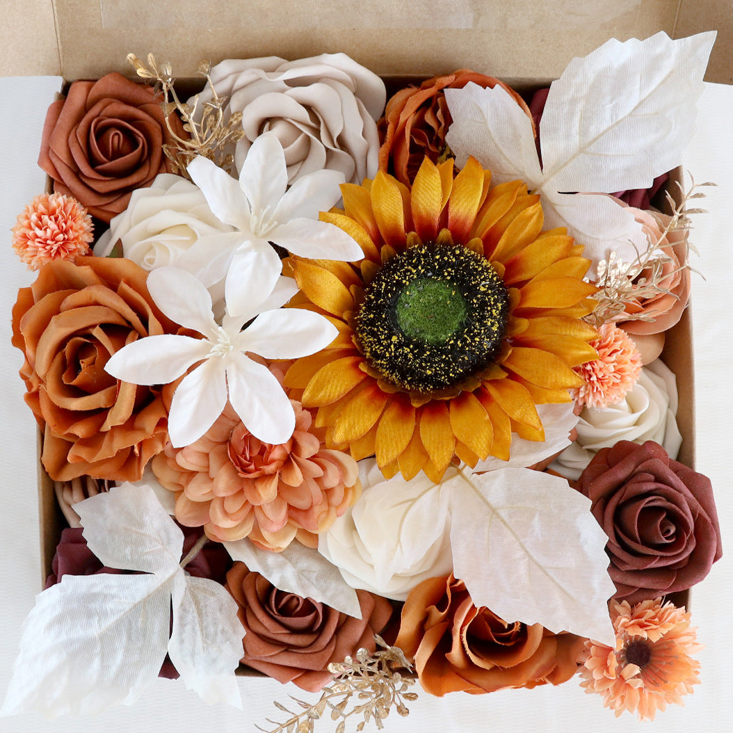 Boîte à fleurs de mariage Tournesol