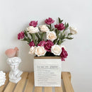 Bouquet à main Romantique Rose Violet Roses Blanches