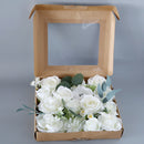 Wedding Flower Box White Roses and Peonies