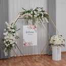 New Electroplated Arch Screen Shelf Decoration Simulation Flower Wedding Scene Layout Props Lawn Wedding Decoration Flower Ball Hanging Flowers