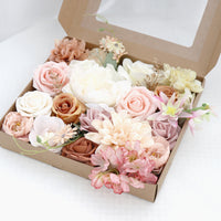 Wedding Flower Box  White Roses and Champagne