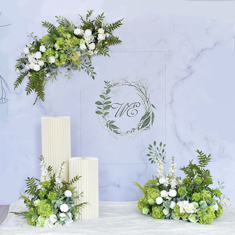 Flowerva Forest style artificial flower wedding scene decoration