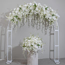 New Simulation Hanging Flower Row Flower Ball Wedding Scene Layout Arch Window Exhibition Hall Decoration White Lily Of The Valley Row Flower Ball