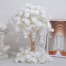 Boule de roses d'hortensia en forme de brouillard, 60cm, pour Table de mariage, support à fleurs en fer, boule de fleurs décorative