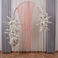 Flowerva arched new floral wedding background wall