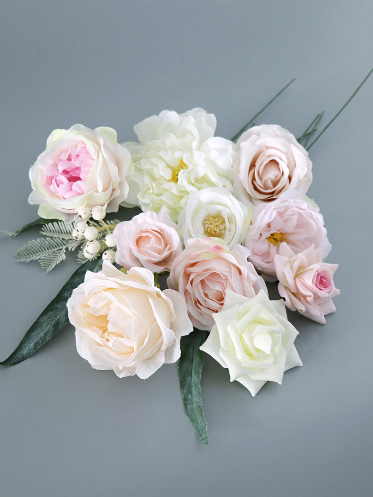 Wedding Flower Box Pink and White Roses