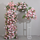 Flowerva Rose hortensia Rose nouvel ensemble site de mariage fleur artificielle arc gâteau tour décoration