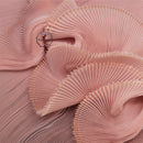 Tissu plissé en Organza plissé rose, tissu plissé en Organza pour robe de scène faite à la main, conception de tissu Unique