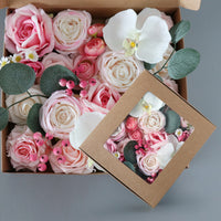 Wedding Flower Box Pink Rose Phalaenopsis