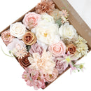 Wedding Flower Box  White Roses and Champagne