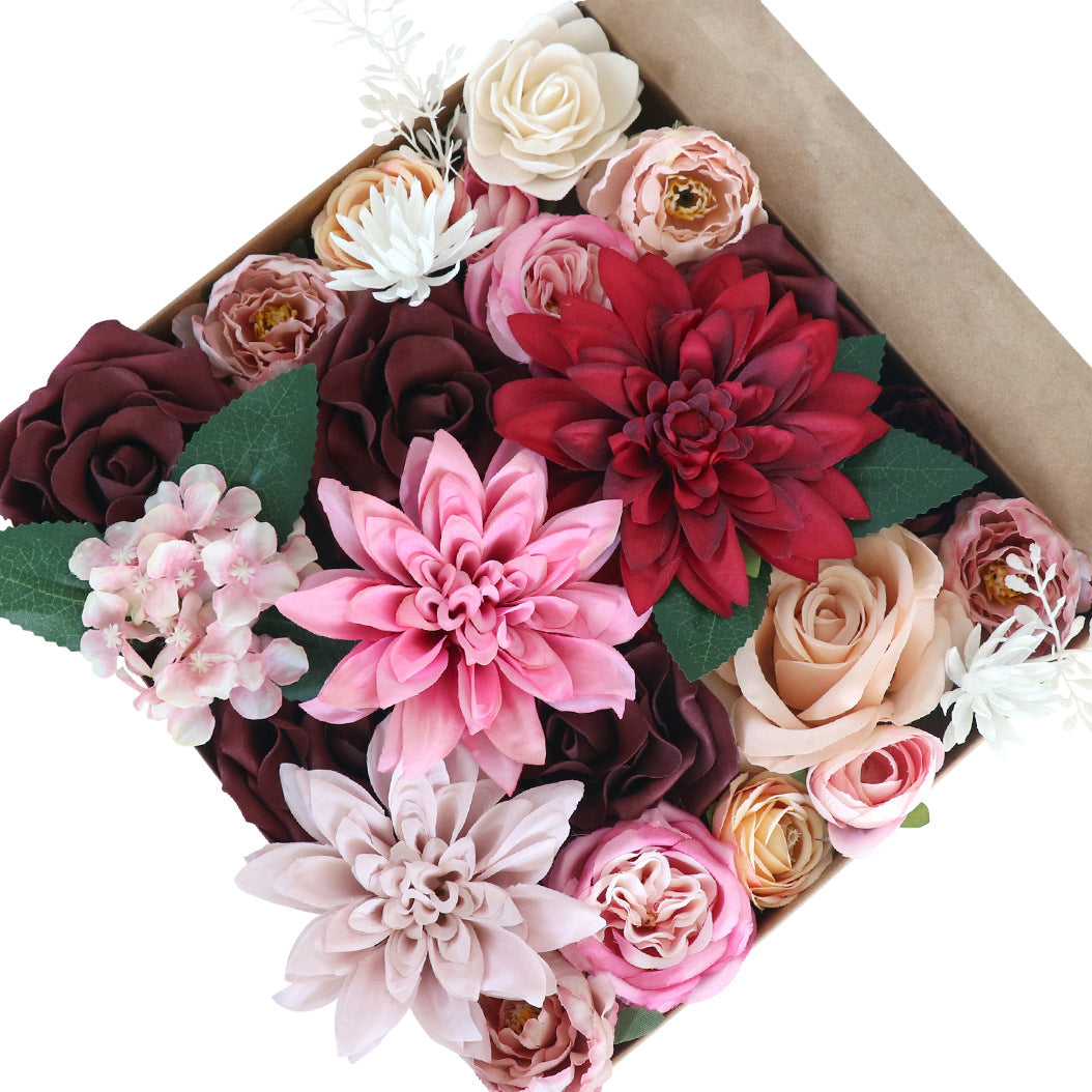 Wedding Flower Box Pink Chrysanthemum