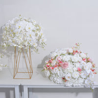 60cm New Simulated Touch Phalaenopsis Flower Ball Wedding Table Placement Flower Art Exhibition Hall Window Decoration Flower Ball Flower