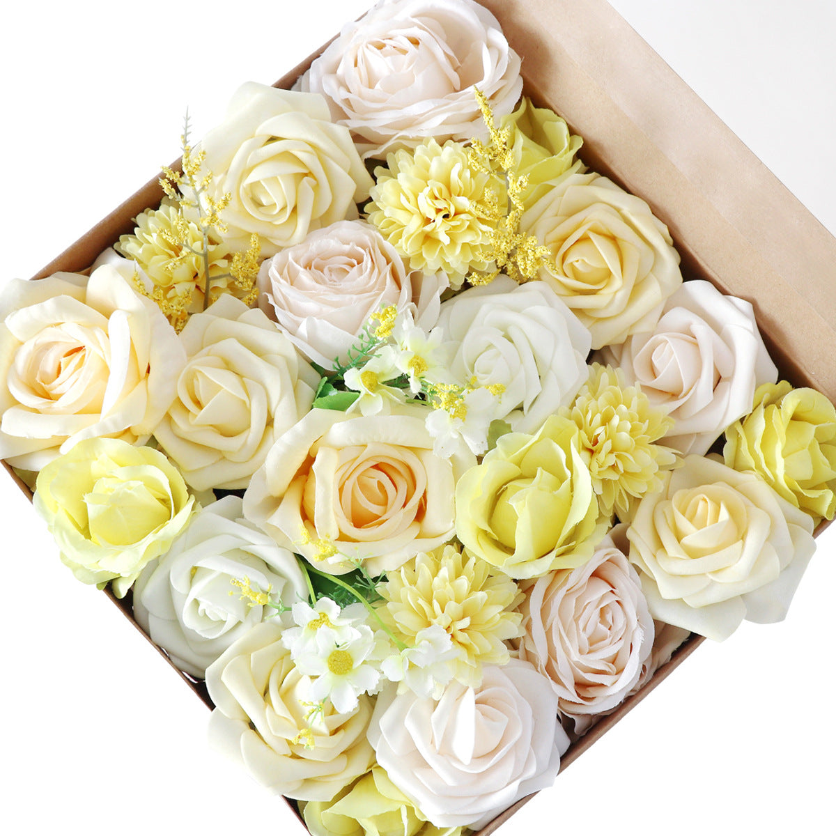 Wedding Flower Box Yellowish Rose