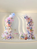 Blue And Purple Series Simulation Floral Wedding Scene Decoration