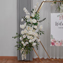 New Electroplated Arch Screen Shelf Decoration Simulation Flower Wedding Scene Layout Props Lawn Wedding Decoration Flower Ball Hanging Flowers