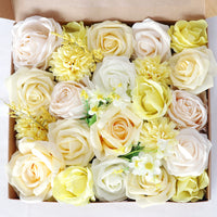 Wedding Flower Box Yellowish Rose