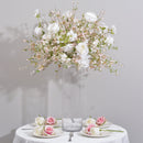 5D New Wedding Table Decoration Flower Wedding Stage Background Layout Simulation Snow Willow Embroidery Ball Rose Ball