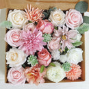 Wedding Flower Box Pink Roses and Chrysanthemums