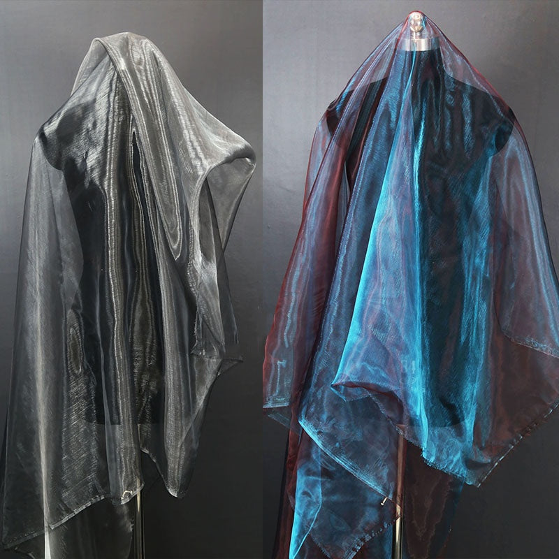 Flowerva Organza Phantom Mermaid Texture Thin Soft Wedding Dress Design Fabric Wedding Decoration