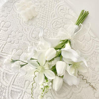 Hand Bouquet White Tulip