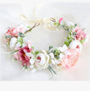 Bridal Wreath Headpiece Pink Peonies and Camellias