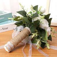 Hand Bouquet White and Champagne