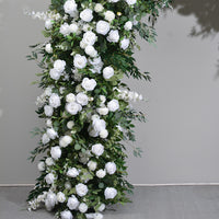 2-meter Green Plant Rose Arch Flower Art Western Style Lawn Wedding Decoration Simulation Embroidery Rose Gate