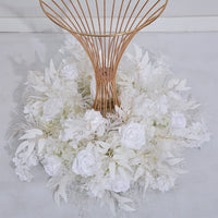 Boule de roses d'hortensia en forme de brouillard, 60cm, pour Table de mariage, support à fleurs en fer, boule de fleurs décorative