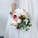 Hand Bouquet Lotus Root Pink Peony