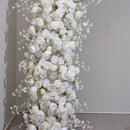 Arche florale 2.4x2.4m, décoration de fond de mariage, Simulation de fleurs, scène de mariage, vitrine, aménagement de la salle, arche de fleurs