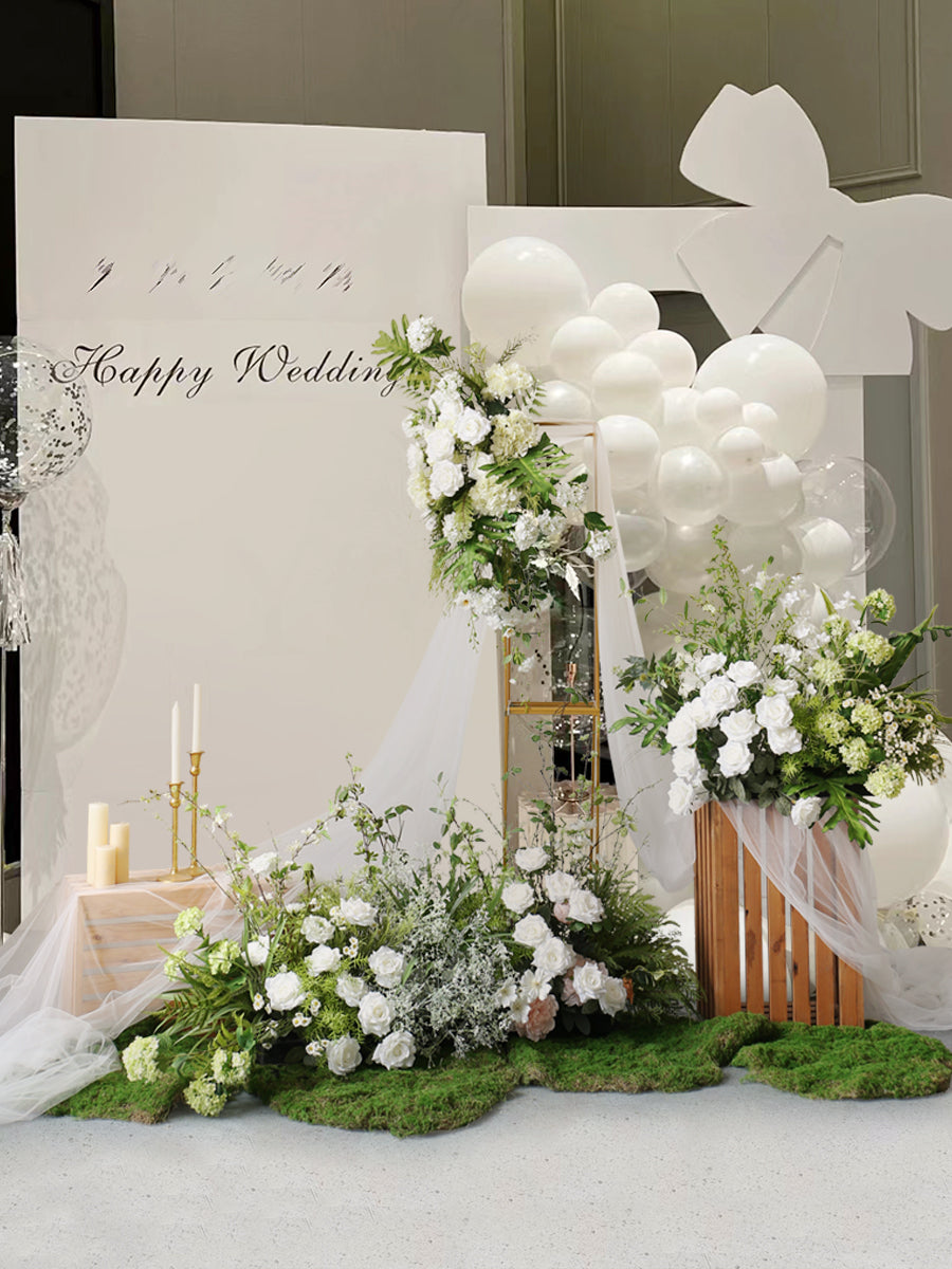 Forest Style Wedding Venue Floral Set Background Decoration