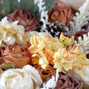 Wedding Flower Box Orange Roses And Champagne