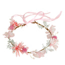Bridal Wreath Headpiece Pink