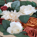 Wedding Flower Box Orange Roses and Peonies