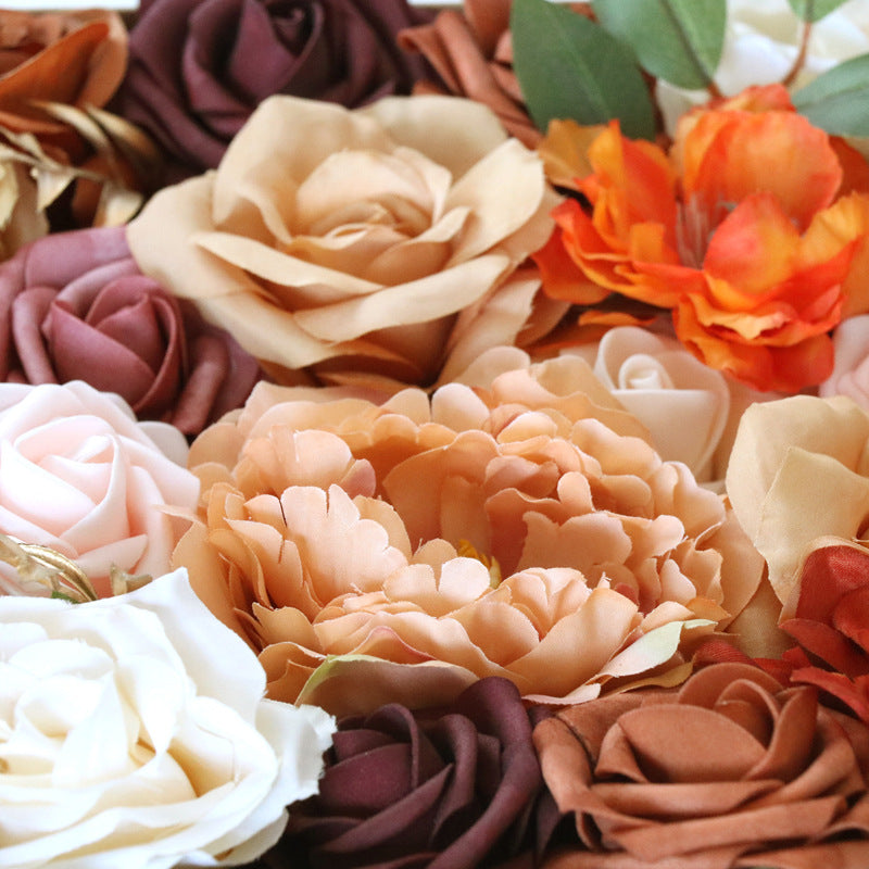 Wedding Flower Box Dark Red Roses And Peonies