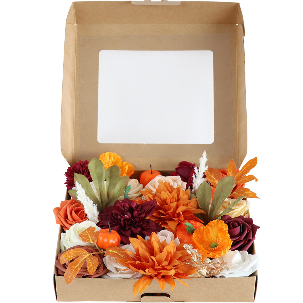 Wedding Flower Box Rose pumpkin
