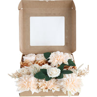 Wedding Flower Box Caramel Champagne