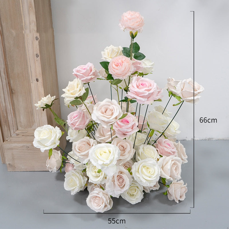Flowerva Pink Sweet Wall Hanging Floral Decoration Wedding Event Background Artificial Flowers