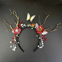 Bridal Wreath Headpiece Taxus Chinensis Antler