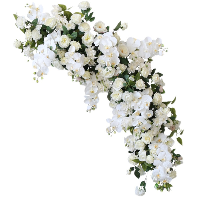 Phalaenopsis Flower Art Set Wedding Flower Arch Background Decoration