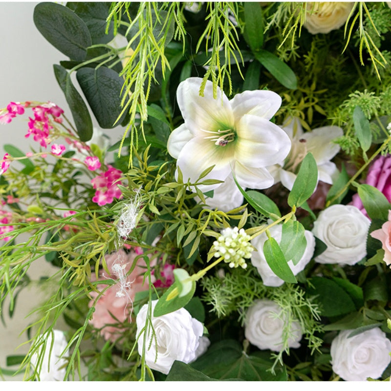 Arc en corne de taureau série forêt pastorale, décoration de fond pour événement de mariage, Art floral simulé