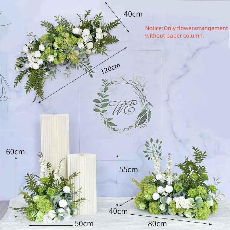 Flowerva Forest style artificial flower wedding scene decoration