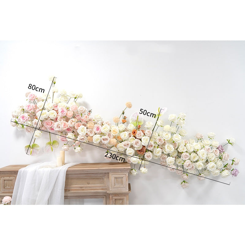 Flowerva Pink Sweet Wall Hanging Floral Decoration Wedding Event Background Artificial Flowers
