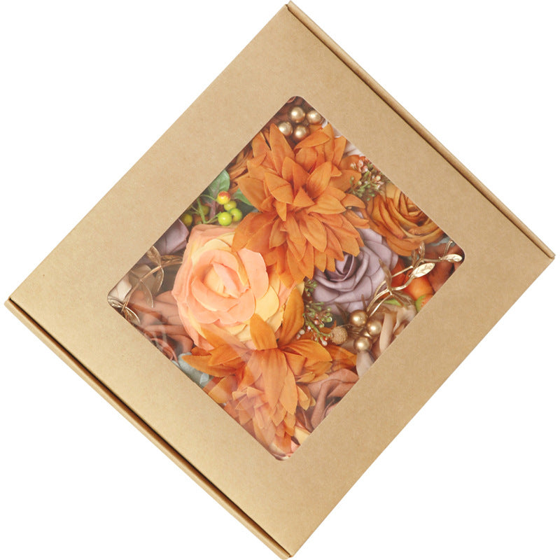 Boîte à fleurs de mariage Rose orange