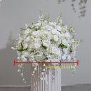 New Simulation Hanging Flower Row Flower Ball Wedding Scene Layout Arch Window Exhibition Hall Decoration White Lily Of The Valley Row Flower Ball