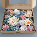 Wedding Flower Box Blue Pink Rose