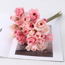 Hand Bouquet White Pink Roses